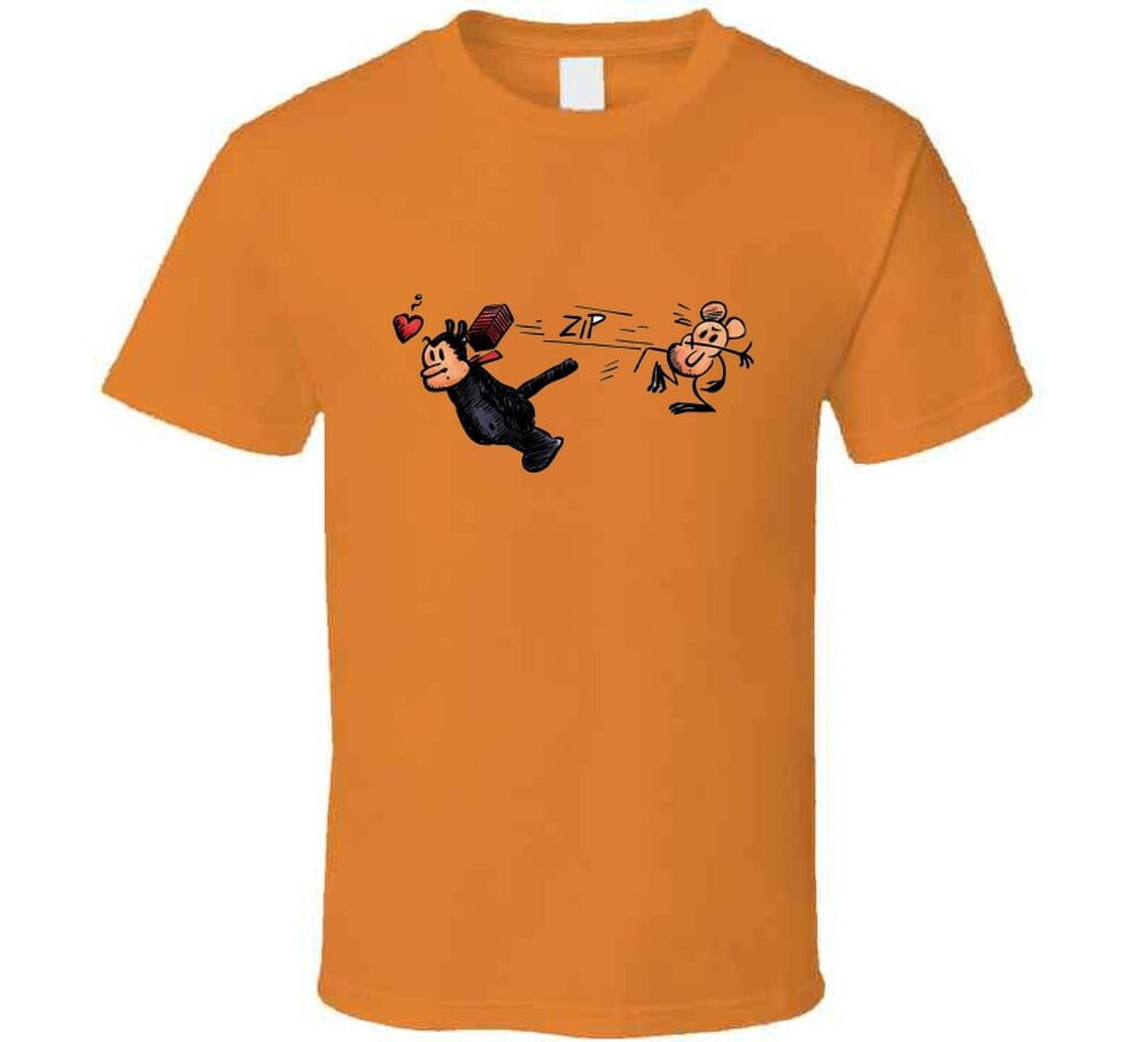 Krazy Kat And Ignatz Classic Comic Strip Cartoon 1913 Retro Vintage T