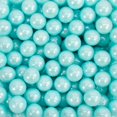 Krazy Light Blue Pearl 8mm Beads (1/2 cup 1x Jar) for Baking