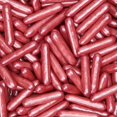 Krazy Metallic Rose Sugar Rods (1/2 cup 1x Jar) for Baking, Ice
