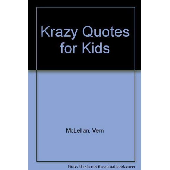 Pre-Owned Krazy Quotes for Kids Paperback
