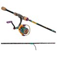 Krazy Spinning Fishing Combo 7' Graphite Rod, Stainless Steel , Cork