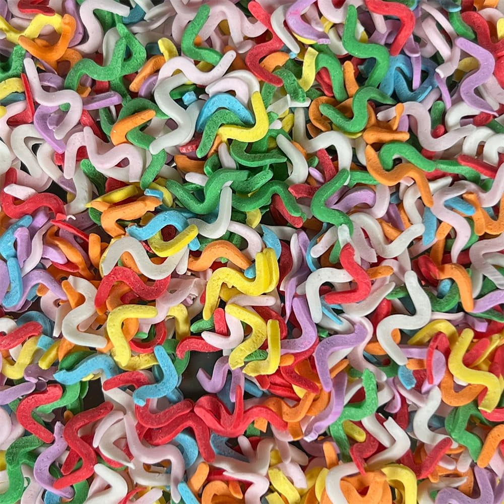 Krazy Squiggly Confetti (1/2 cup 1x Jar) for Baking & Decorating by