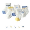 thumbnail image 1 of Krdevn 5-Pack Breathable Cartoon Socks - Soft Lightweight Crew Socks for Toddlers, Everyday Comfort Wear,Size:1-3 Years, 1 of 2