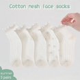 thumbnail image 1 of Krdevn 5-Packs Kids Socks Lightweight Socks for Girls Breathable Short Socks for Students for Daily Wear and Sports Activities,6-8 Years, 1 of 9