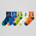 thumbnail image 1 of Krdevn 5-Packs Kids Socks for Boys and Girls Comfortable Breathable Everyday Casual Wear with Stretch Fit for Sports Shoes and Sandals,6-8 Years, 1 of 8