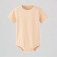 thumbnail image 1 of Krdevn Baby Boys Bodysuits Soft Short Sleeve Romper for Toddlers Casual Comfortable Everyday Wear Loose Fit Round Neck Outfit,9-12 Months, 1 of 3