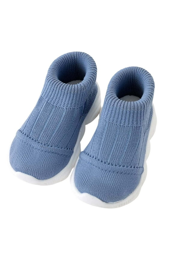 Baby First Walker Sneakers, Soft Sole Breathable Knit -On Shoes in Classic, Comfortable for Boys & Girls Daily Casual Wear,17.00