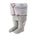thumbnail image 1 of Krdevn Baby Girl Tight Toddler Thick Stocking Leggings Knit Footed Tight Girl Warm Winter Pantyhose with Bowknot, 1 of 5