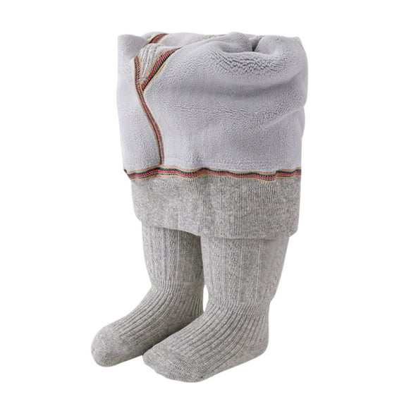 Krdevn Baby Girl Tight Toddler Thick Stocking Leggings Knit Footed Tight Girl Warm Winter Pantyhose with Bowknot