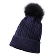 thumbnail image 1 of Krdevn Baby Girls Boys Soft Warm Knit Hat Kids Winter Hat with Hood Cap, 1 of 3