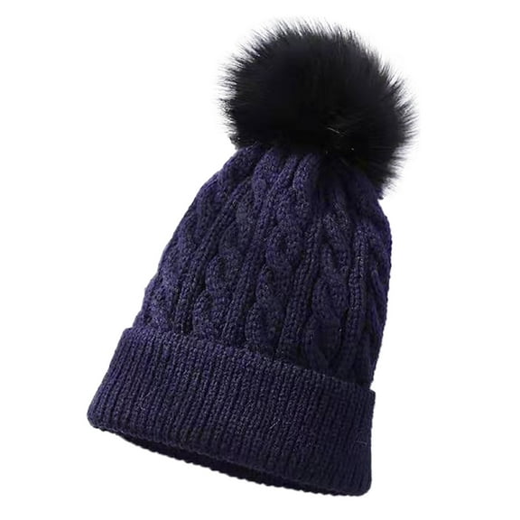 Krdevn Baby Girls Boys Soft Warm Knit Hat Kids Winter Hat with Hood Cap