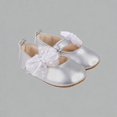 thumbnail image 1 of Krdevn Baby Girls' Mary Jane Flats Soft Sole Lightweight Breathable Casual First Walking Shoes with Polka Dot Tulle Bow for Toddlers,Sizes 4, 1 of 7