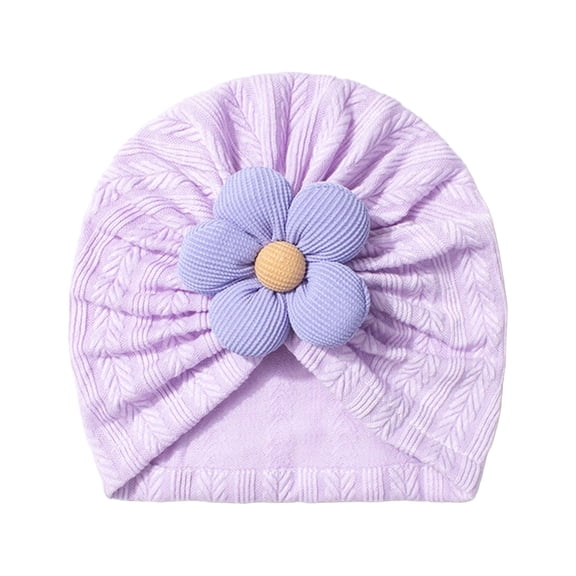 Krdevn Baby Knit Hat - Cute Five Petal Floral Beanie for and Toddlers,0-36 Months