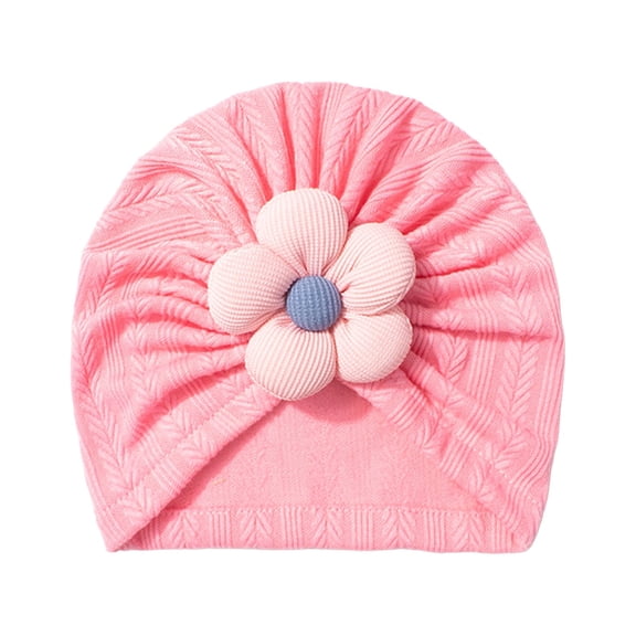 Krdevn Baby Knit Hat - Cute Five Petal Floral Beanie for and Toddlers,0-36 Months