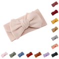 thumbnail image 1 of Krdevn Baby Oversized Bow Headband Waffle Knit Fabric Soft Stretchy Breathable Wide Turban Hair Accessory for Girls Daily Photography Outfit Matching, 1 of 9
