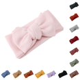 thumbnail image 1 of Krdevn Baby Oversized Bow Headband Waffle Knit Fabric Soft Stretchy Breathable Wide Turban Hair Accessory for Girls Daily Photography Outfit Matching, 1 of 9