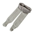 thumbnail image 1 of Krdevn Baby Socks - Baby Toddler Girls Boys Lined Cable Knit Tights Cotton Footed Leggings Pantyhose Stocking Pants - Socks for Baby Girl,Color:GY1,Size:6-12 Months, 1 of 3