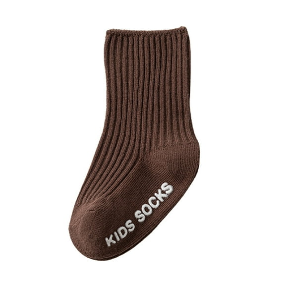 Krdevn Baby Socks - Baby Winter Socks Glue Dispensing Floor Socks Floor Crawling Socks - Socks for Baby Girl,Color:Coffee,Size:3-5 Years