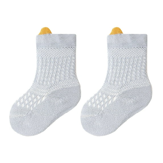 Krdevn Baby Socks - Breathable Baby Socks Soft Mesh Toddler Socks with Stretch Comfortable Everyday Socks for Boys Girls - Socks for Baby Girl,Color:Blue,Size:6-12 Months