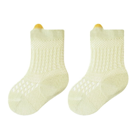 Krdevn Baby Socks - Breathable Baby Socks Soft Mesh Toddler Socks with Stretch Comfortable Everyday Socks for Boys Girls - Socks for Baby Girl,Color:Green,Size:0-6 Months