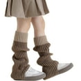 thumbnail image 1 of Krdevn Baby Socks - Kids Leg Warmers Knitted Leg Warmers Loose Socks Knee High Leg Warmers for Girls - Socks for Baby Girl,Color:Coffee,Size:One Size, 1 of 4