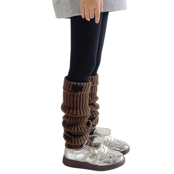 Krdevn Baby Socks - Kids Leg Warmers Knitted Leg Warmers Loose Socks Knee High Leg Warmers for Girls - Socks for Baby Girl,Color:Coffee,Size:One Size