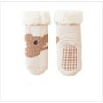 thumbnail image 1 of Krdevn Baby Socks - Rends Baby Slipper Socks Christmas Toddler Fuzzy Socks Warm Non Winter Socks - Socks for Baby Girl,Color:Beige,Size:2-4 Years, 1 of 4