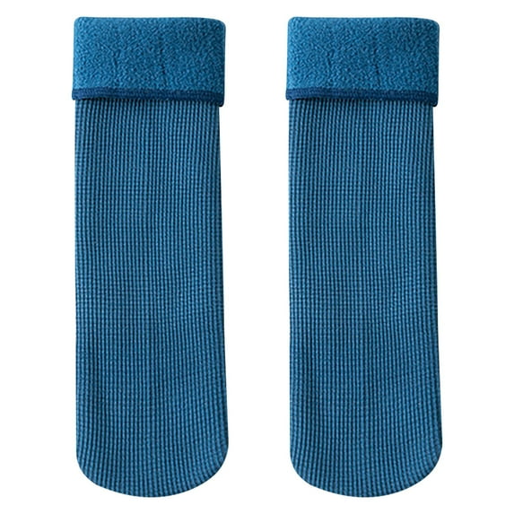 Krdevn Baby Socks - Socks for Kids Fleececozy Soft Velvet Slim Thermal Socks Fleececozy Socks Winter Warm Snow Socks - Socks for Baby Girl,Color:Dark Blue,Size:1-10 years