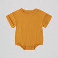 thumbnail image 1 of Krdevn Baby Solid Short Sleeve Romper Unisex Bodysuit Snap Closure Comfortable Jumpsuit,18-24 Months, 1 of 3
