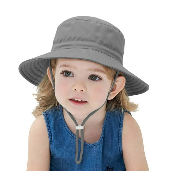 Krdevn Baby Sun Hat for Boys Girls Breathable Fisherman Cap Summer Beach Hat for Toddler Kids Lightweight Outdoor Play