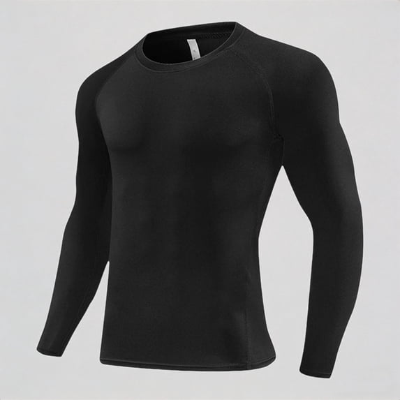 Krdevn Boys Active Compression Shirt Workout Top for Basketball Football Training Warm Base Layer Fitness Athletic Performance,5-6 Years