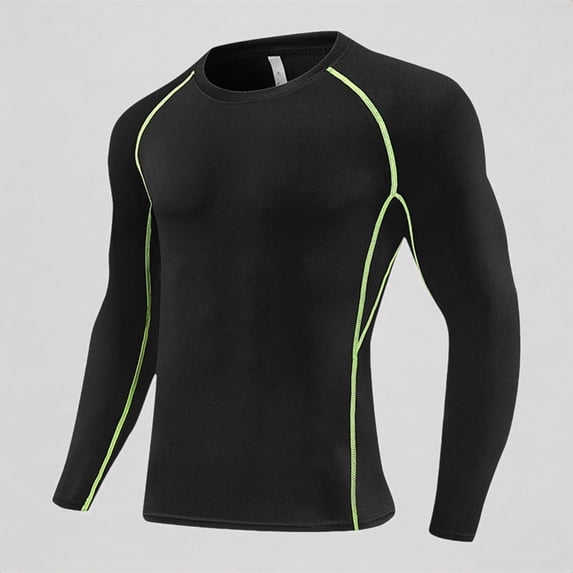 Krdevn Boys Active Compression Shirt Workout Top for Basketball Football Training Warm Base Layer Fitness Athletic Performance,7-8 Years