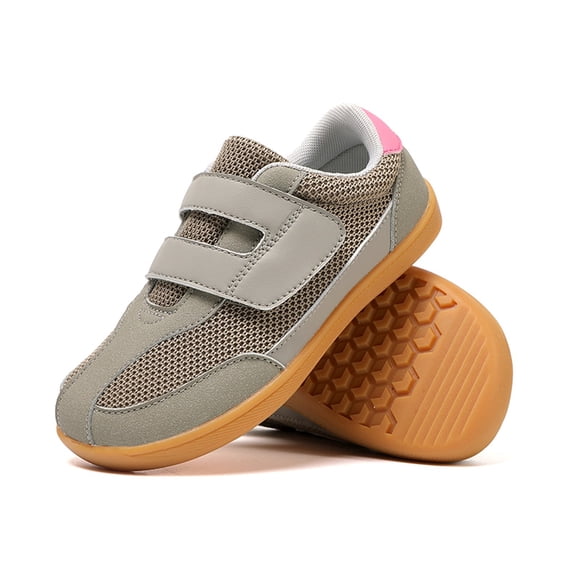 Krdevn Boys' Casual Sneakers, Lightweight Breathable Mesh Sports Shoes, Hook And Loop Soft Sole Training Footwear for Daily Wear,11-12Years