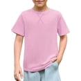 thumbnail image 1 of Krdevn Boys Crew Neck T Shirt Soft Cotton Blend Short Sleeve Basic Tee Size:3-4 Years, 1 of 6