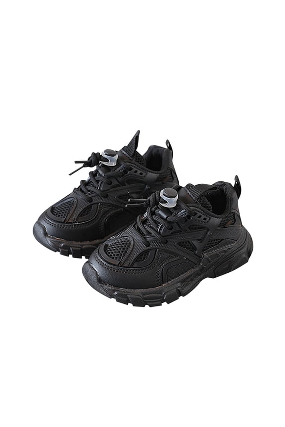 Boys Double Mesh Running Shoes - Breathable Athletic Sneakers for Kids, Lightweight Casual Design for Autumn Seasons,Size:8.5