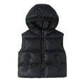 thumbnail image 1 of Krdevn Boys Down Vest with Hood Warm Padded Quilted for Kids Winter Outdoor Activities,Fall Clothes,Size:13-14 Years, 1 of 9