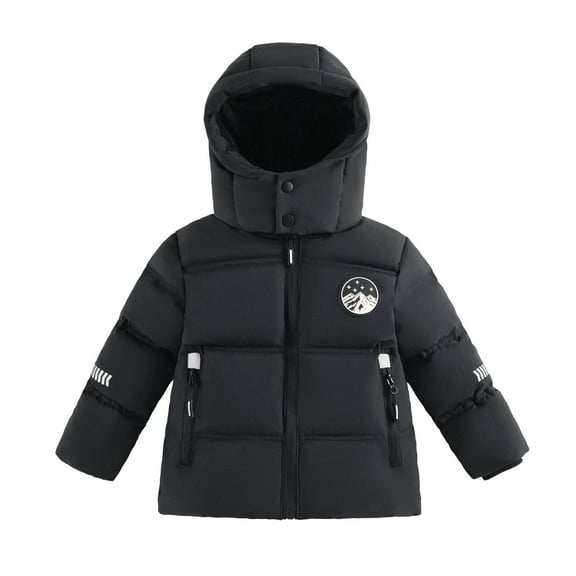 Krdevn Boys Down Winter Jacket Kids Short Thickened Outerwear for Boys Warm Down Coat for Winter Season,Kids Clothing,6-7 Years