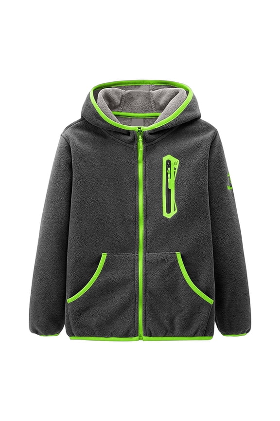 Boys Jacket with Hood Soft Lightweight Windproof Outerwear for Kids Active Sports Winter Warm Coat,Fall Clothes,Size:11-12 Years