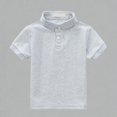 thumbnail image 1 of Krdevn Boys Girls Classic Pique Polo Shirt Short Sleeve Breathable Cotton Blend Casual School Uniform Top,14-15 Years, 1 of 5