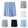 thumbnail image 1 of Krdevn Boys & Girls' Lounge Shorts, Ultra-Soft Solid Color Summer Casual Shorts,Dark Blue, 1 of 4