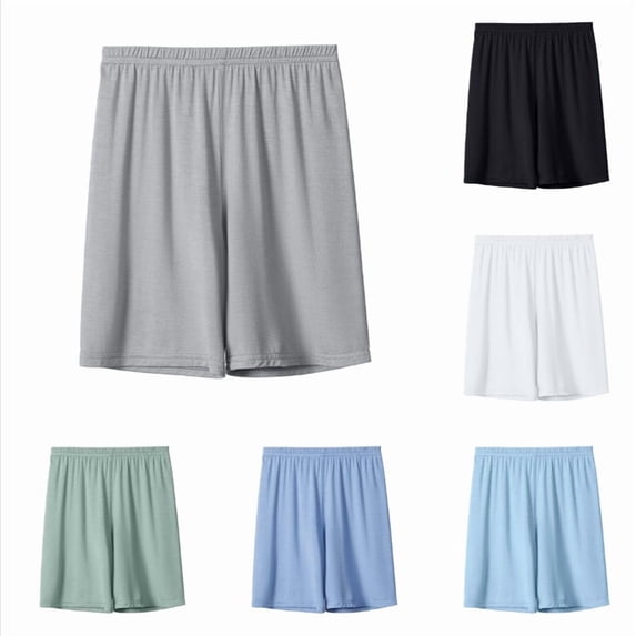 Krdevn Boys & Girls' Lounge Shorts, Ultra-Soft Solid Color Summer Casual Shorts,Grey