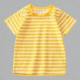 thumbnail image 1 of Krdevn Boys Girls Striped Short Sleeve T-Shirts 100% Cotton Crew Neck Casual Summer Tops for Daily Wear,3-4 Years, 1 of 6