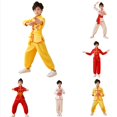 thumbnail image 1 of Krdevn Boys & Girls Traditional Kung Fu Outfit, 3-Piece Wushu Training Uniform,Yellow, 1 of 3