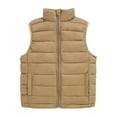 thumbnail image 1 of Krdevn Boys Lightweight Quilted Vest Outerwear Insulated Sleeveless Jacket for Kids and Youth with Stand Collar Easy Wear,Kids Clothing,11-12 Years, 1 of 7