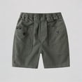 thumbnail image 1 of Krdevn Boys Summer Cargo Pants Casual Comfortable Kids Shorts for Outdoor Play Beach School Party Spring and Summer Basic Solid Color,5-6 Years, 1 of 4