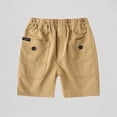 thumbnail image 1 of Krdevn Boys Summer Cargo Pants Casual Comfortable Kids Shorts for Outdoor Play Beach School Party Spring and Summer Basic Solid Color,6-7 Years, 1 of 7