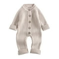 thumbnail image 1 of Krdevn Boys and Girls Bodysuits Baby Fall Winter Knit Romper Cozy Outfit,Kids Clothing,18-24 Months, 1 of 5