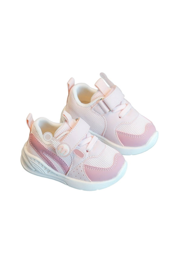 Baby Walking Shoes, Breathable Mesh First Walkers with Flexible Soft Sole, Lightweight Non- Sneakers for Early Development,Size:3-6 Months