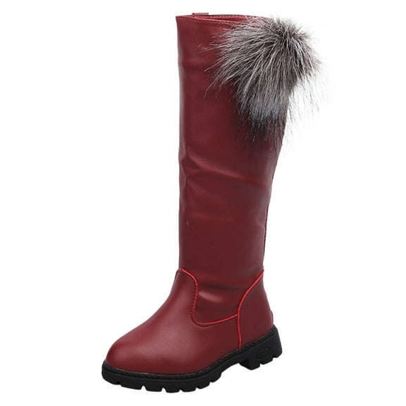 Krdevn Children Shoes Comfortable Soft Sole Boots High Boots Girls Princess Boots,Toddler Girl Shoes,Boys Shoes,Size:4-4.5 Years