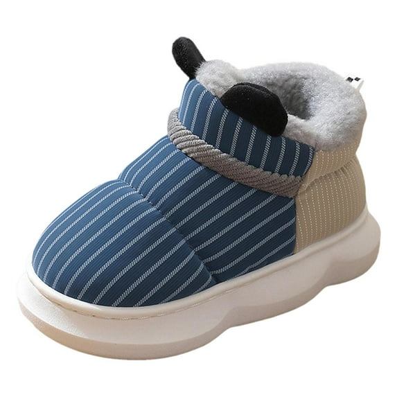 Krdevn Children Slippers Fashionable Cute Ear Decoration Thickened Warmth Comfortable Indoor and Outdoor Shoes,Toddler Girl Shoes,Boys Shoes,Size:13